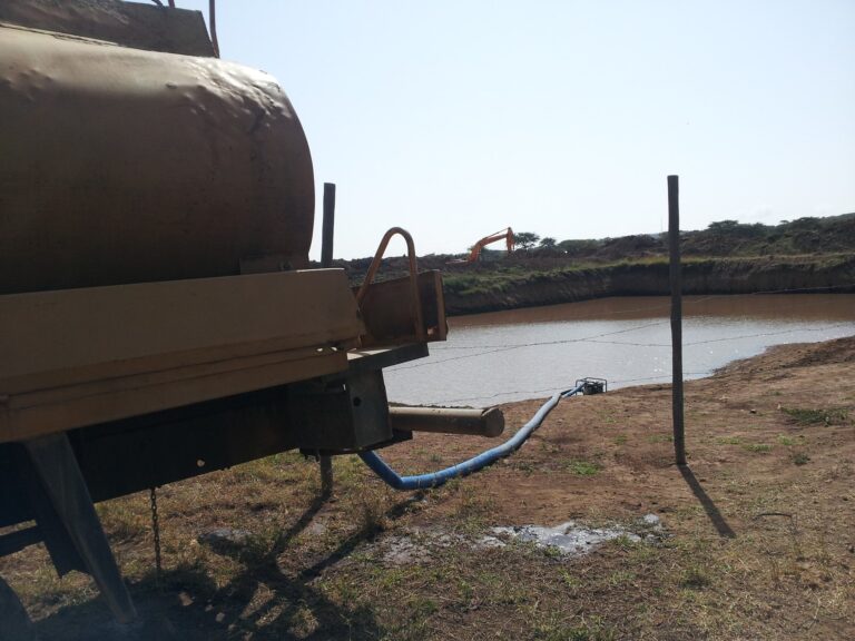 Construction of a water reservoir